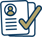 Document icon containing applicant profile information