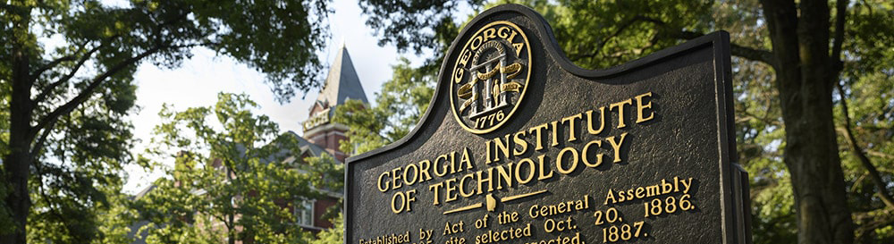 Georgia Tech historical sign