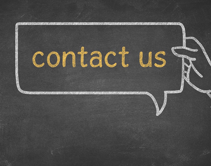 Contact Us sign