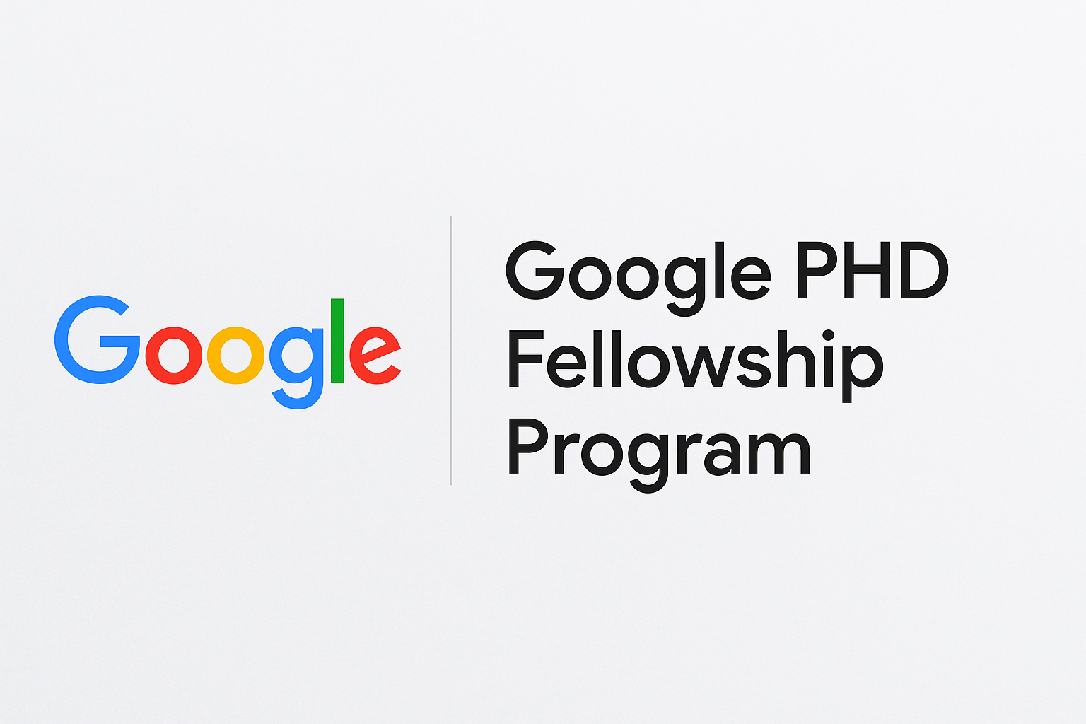 Google PHD Fellowship Logo