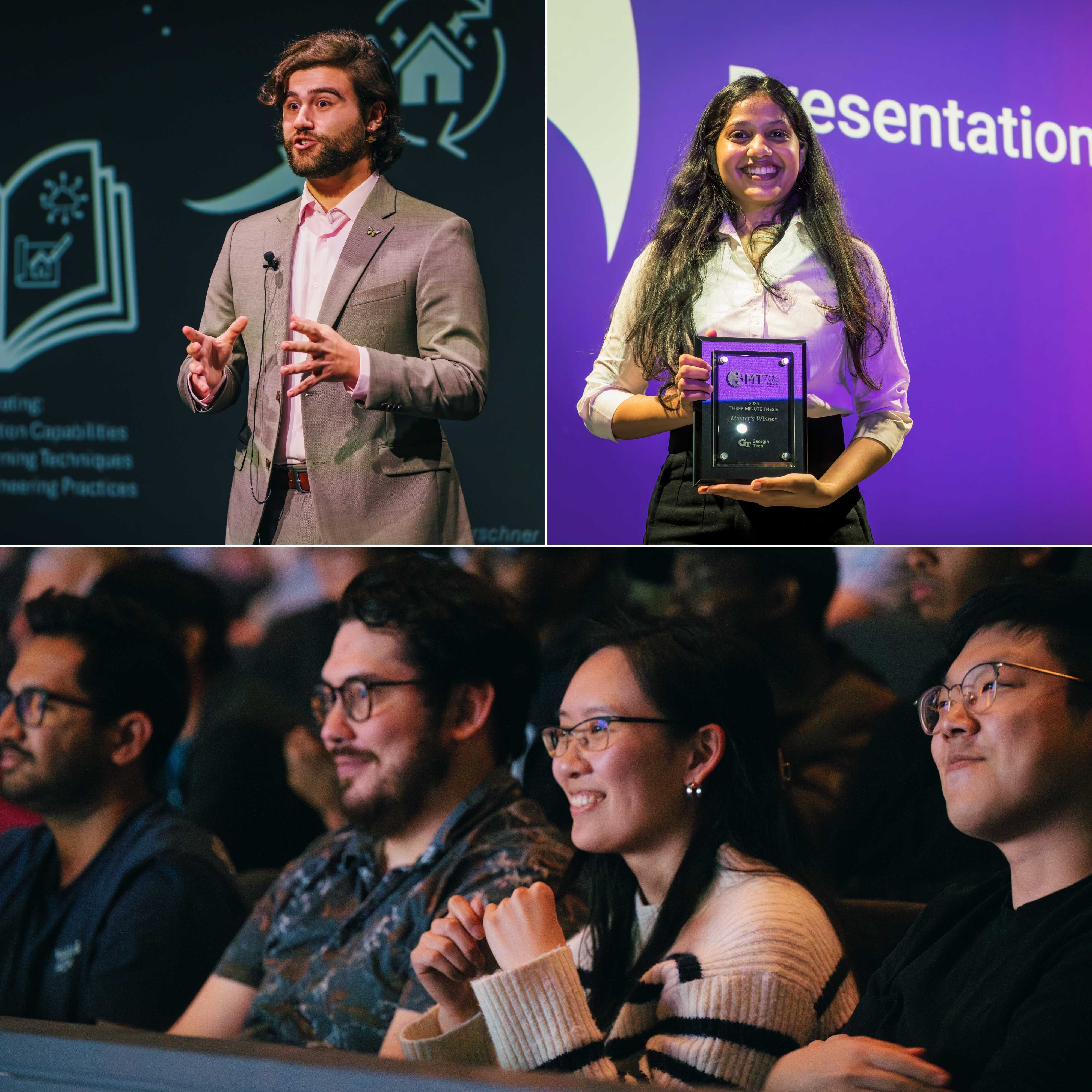 2025 photo collage of audience and winners