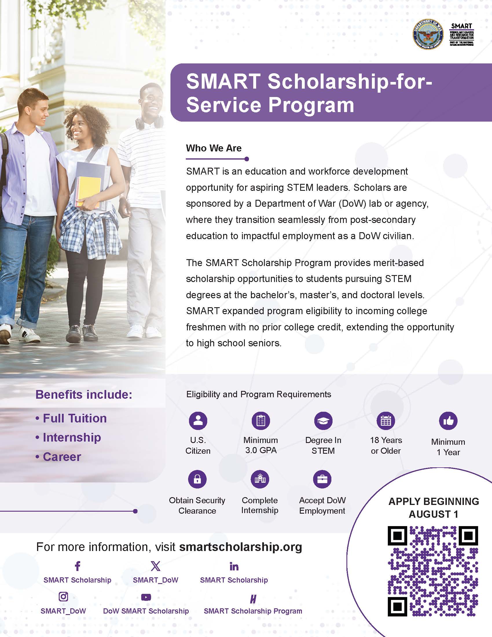SMART Scholarship one-pager
