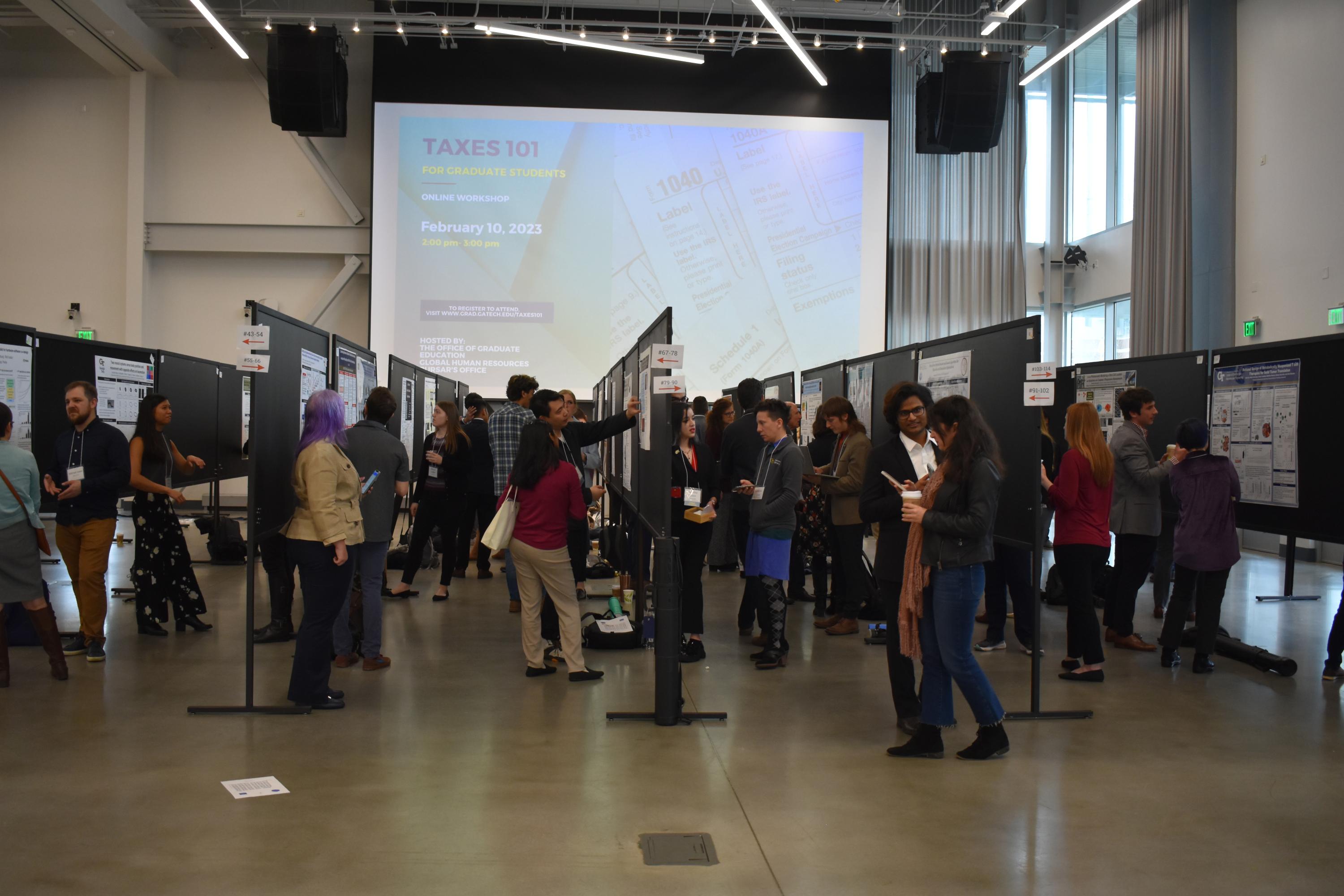 Photo taken by Brittani Hill on February 1, 2023, in the Exhibition Hall during the 2023 CRIDC Poster Competition