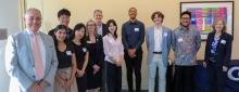 President Cabrera, VIce Provost Bonnie Ferri and Inaugural Georgia Tech Stamps Fellows