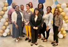 2025 Georgia Tech Staff Awards Grad Admissions Team: Joy Olabisi, Nazanin Tork, CJ Anderson, Shawn Crawford, Jennifer Collins, Petrice Hewitt, Mekisha McCray, Nicole Thomas